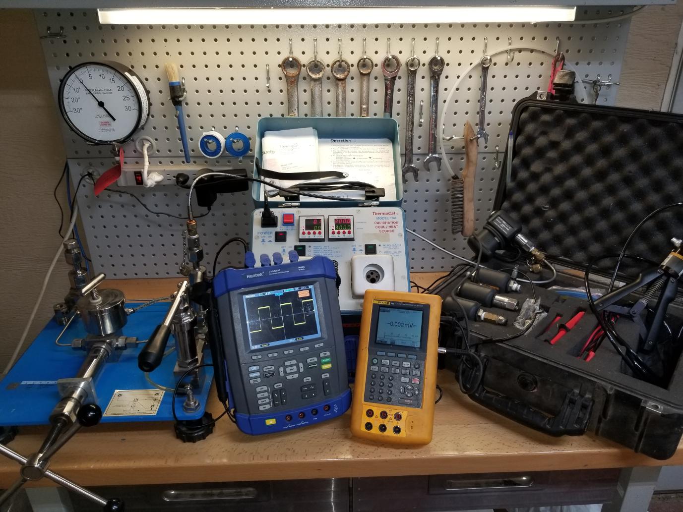 Truck scale calibration being performed on a heavy-capacity flatbed trailer at an industrial site in El Paso, TX